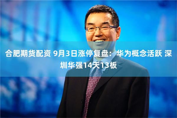 合肥期货配资 9月3日涨停复盘：华为概念活跃 深圳华强14天13板