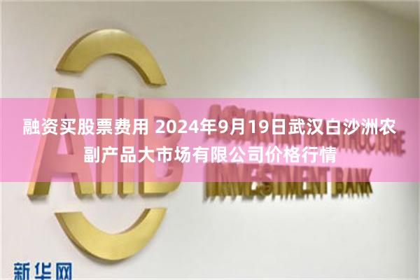 融资买股票费用 2024年9月19日武汉白沙洲农副产品大市场有限公司价格行情