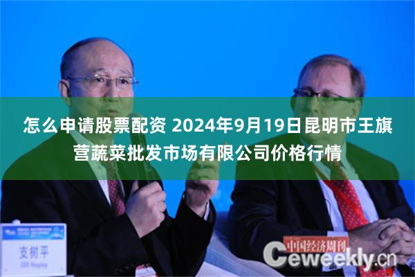 怎么申请股票配资 2024年9月19日昆明市王旗营蔬菜批发市场有限公司价格行情