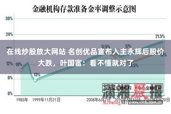 在线炒股放大网站 名创优品宣布入主永辉后股价大跌，叶国富：看不懂就对了