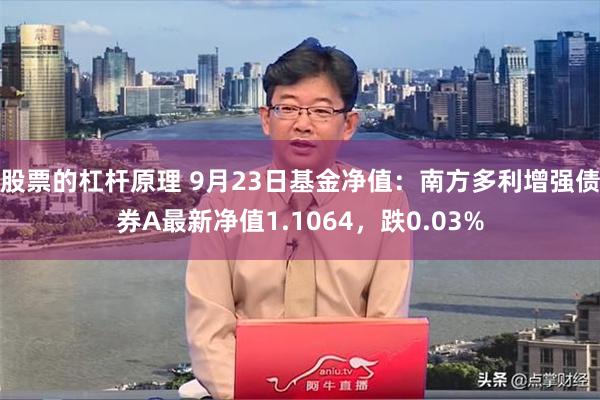 股票的杠杆原理 9月23日基金净值：南方多利增强债券A最新净值1.1064，跌0.03%