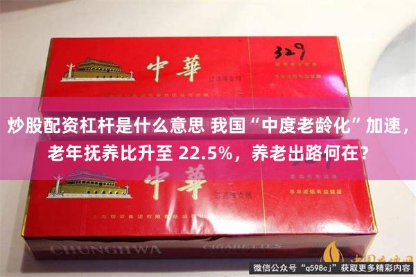 炒股配资杠杆是什么意思 我国“中度老龄化”加速，老年抚养比升至 22.5%，养老出路何在？