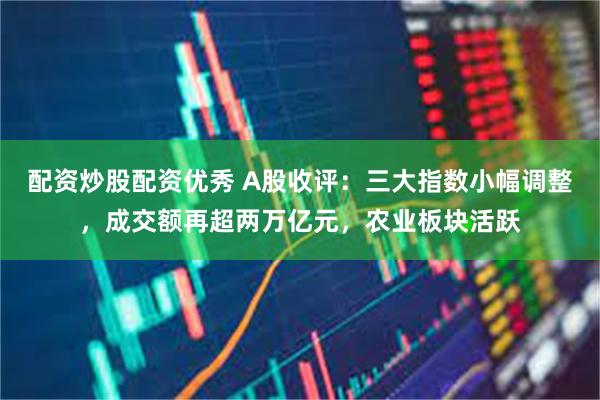 配资炒股配资优秀 A股收评：三大指数小幅调整，成交额再超两万亿元，农业板块活跃