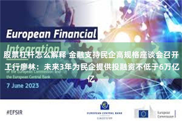 股票杠杆怎么解释 金融支持民企高规格座谈会召开 工行廖林：未来3年为民企提供投融资不低于6万亿