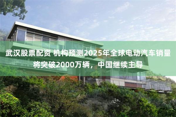 武汉股票配资 机构预测2025年全球电动汽车销量将突破2000万辆，中国继续主导