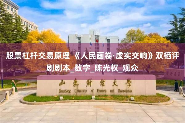 股票杠杆交易原理 《人民画卷·虚实交响》双栖评剧剧本_数字_陈光权_观众