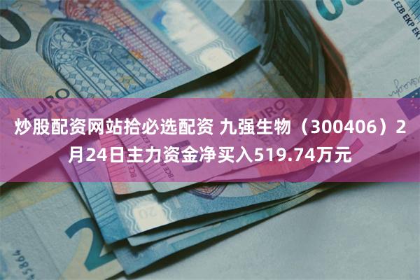 炒股配资网站拾必选配资 九强生物（300406）2月24日主力资金净买入519.74万元