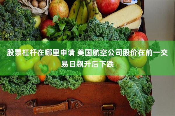 股票杠杆在哪里申请 美国航空公司股价在前一交易日飙升后下跌