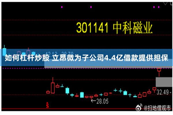 如何杠杆炒股 立昂微为子公司4.4亿借款提供担保