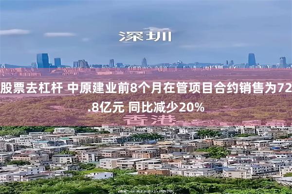 股票去杠杆 中原建业前8个月在管项目合约销售为72.8亿元 同比减少20%